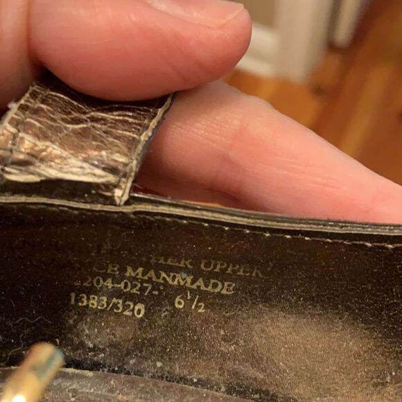 19. Colin Stuart Heels in Brown. Peek Toe. - Picture 9 of 9